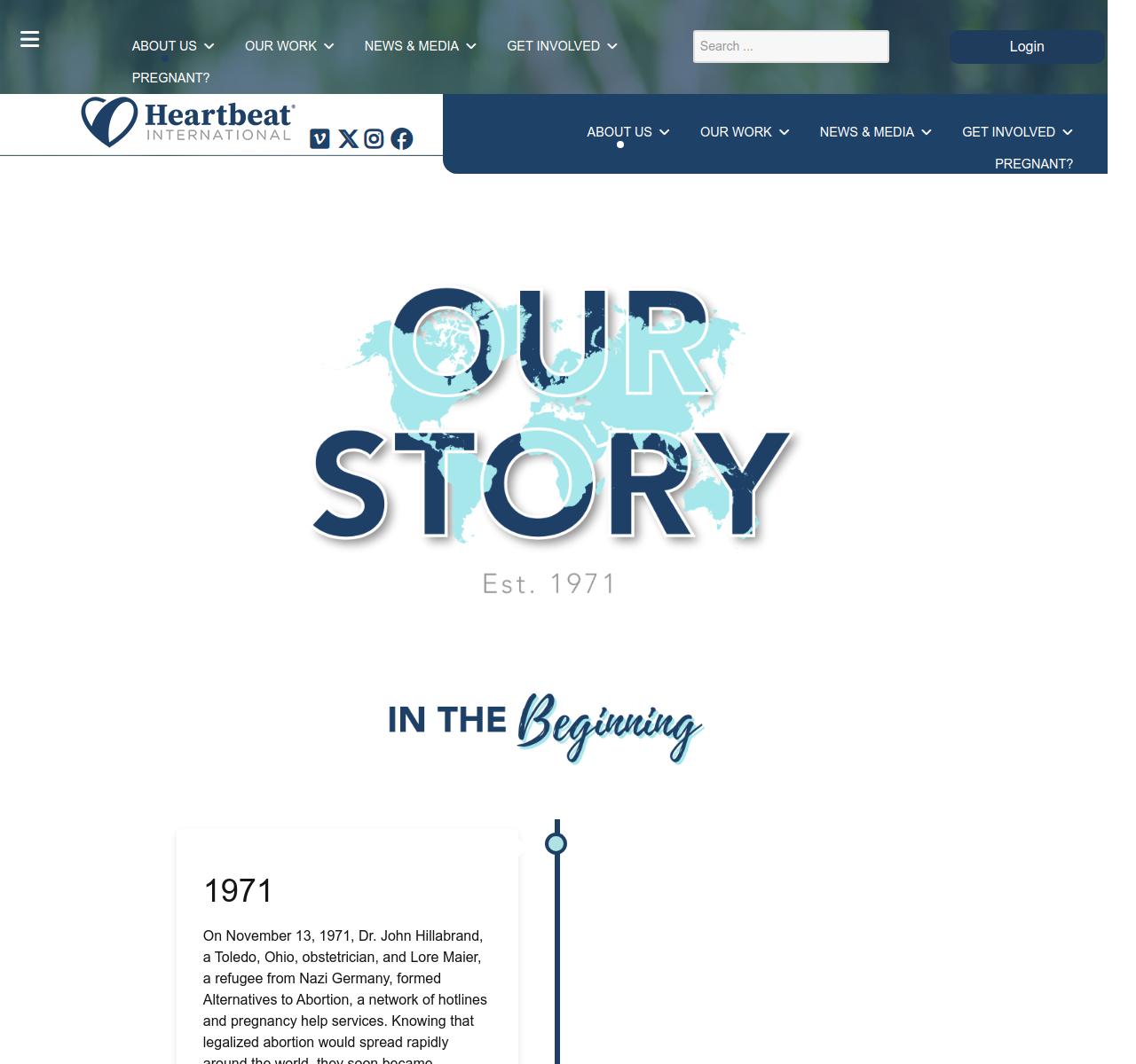 Our Story page