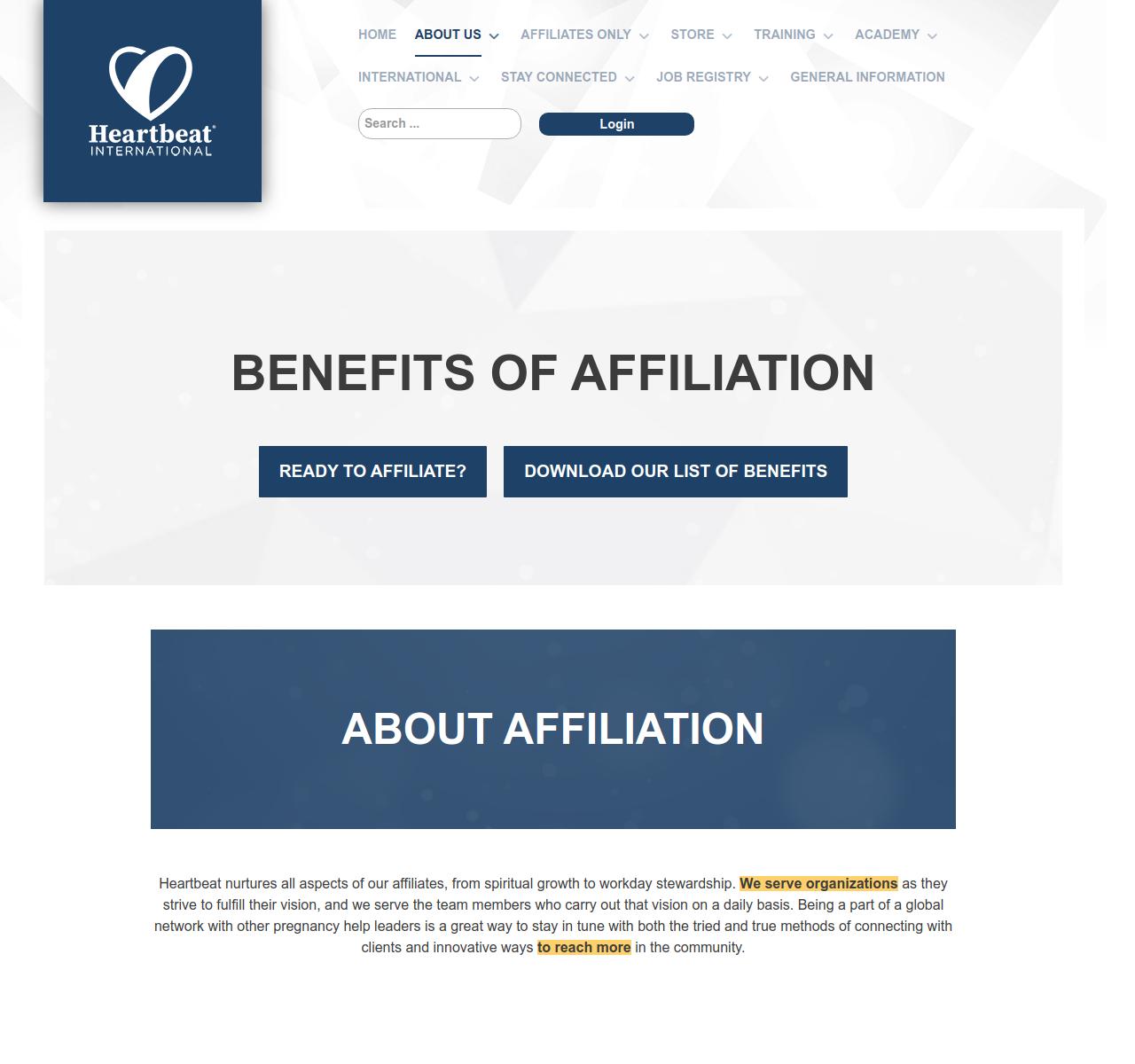 Why Affiliate - Benefits page